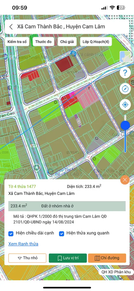 Gia đình cần sang nhượng lại lô đất tại trung đô thị mới Cam Lâm, Khánh Hoà