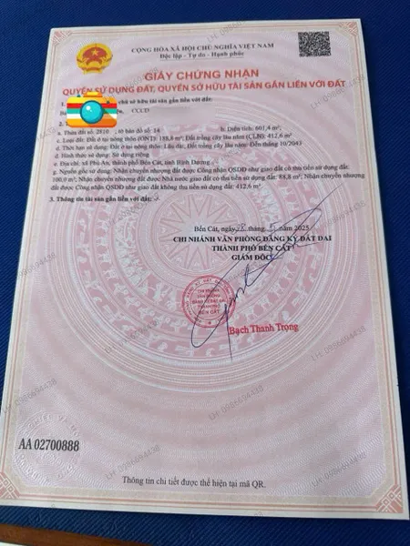 Bán đất 605.2m² ngang 15m giá 4.7 tỷ Phường Phú An