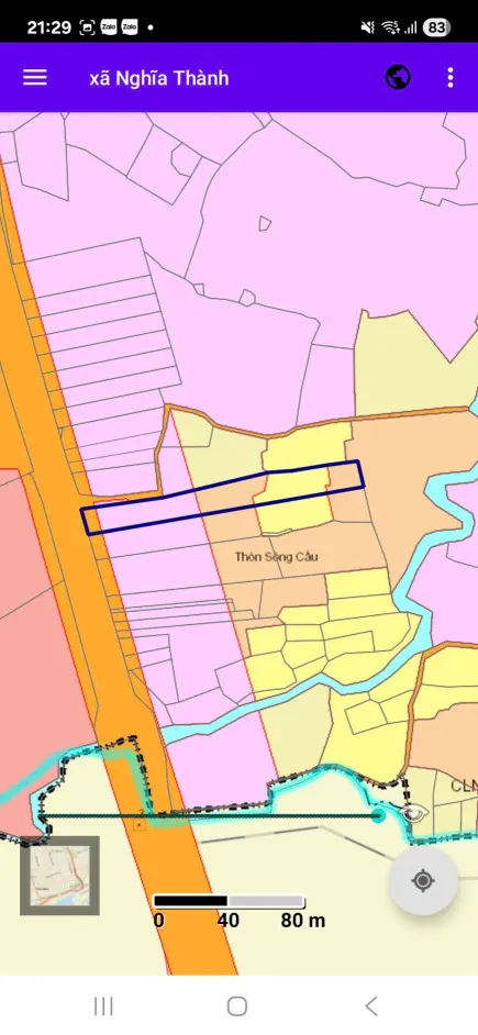 Bán đất 2109.2m² ngang 28m giá 35 tỷ Xã Nghĩa Thành