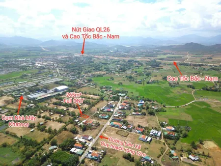 0984648677 Bán đất 265m² ngang 10m giá 799 triệu Xã Hòa Trí