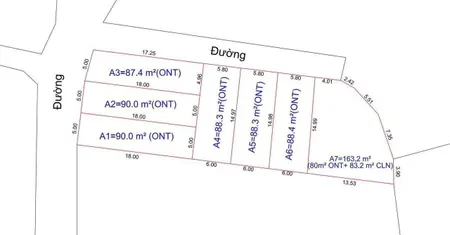 Bán đất 90m² ngang 5m giá 3.2 tỷ Xã Bình Xuyên