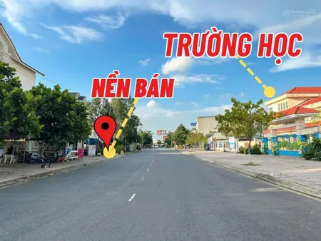 Nền mặt tiền lộ 28m đối diện cổng chính trường học kdc văn hóa tây đô