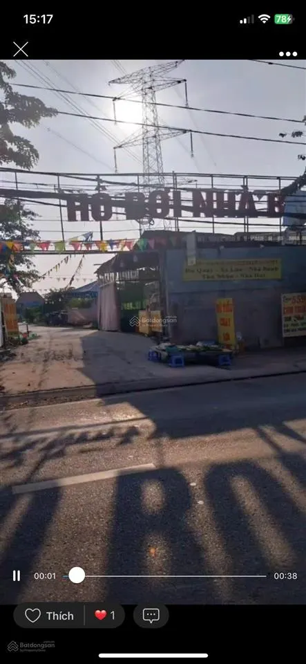 Bán đất mặt tiền đường nguyễn văn tạo, xã long thới, dt 2470m2, có 960m2 đất ở, giá 17 triệu/m2