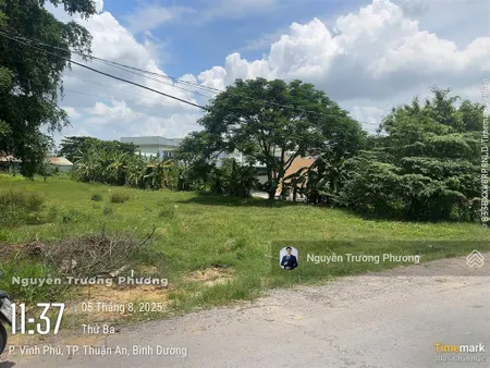 563m2 đất mặt tiền đường bờ kênh sông đoạn khu biệt thự vĩnh phú bệnh viện hạnh phúc quốc lộ 13