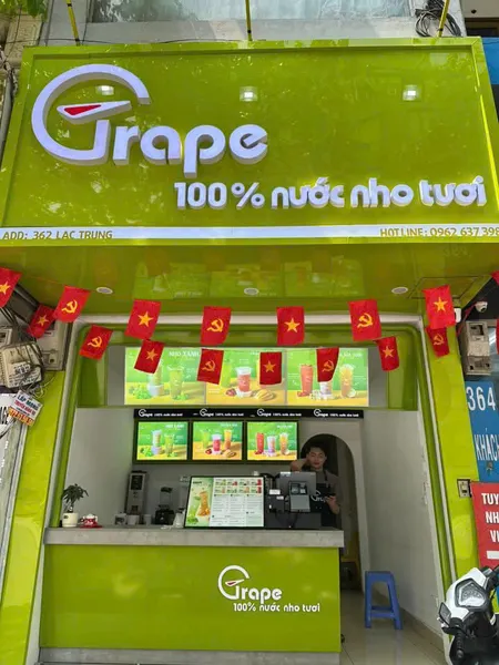 SANG NHƯỢNG GRAPE 100% NƯỚC NHO TƯƠI – 362 LẠC TRUNG, HAI BÀ TRƯNG, HÀ NỘI