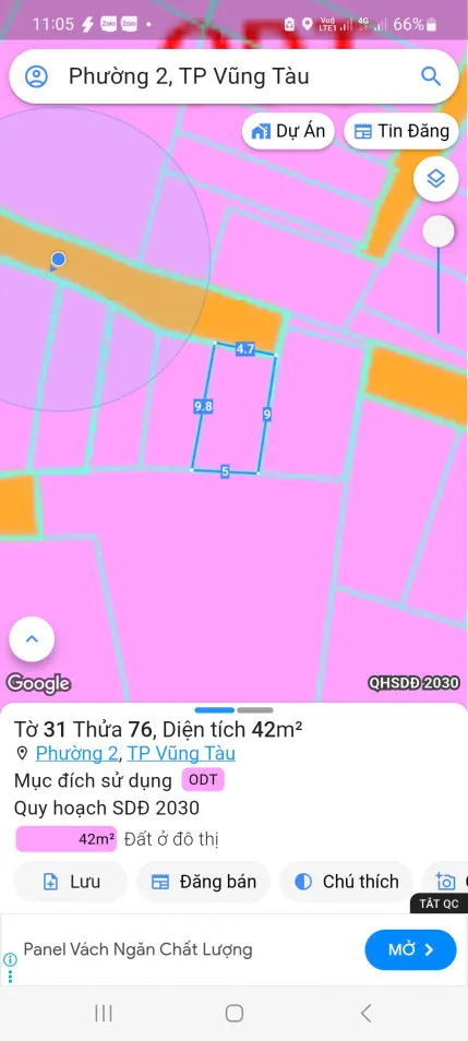 Vị trí ngay sát biển thuộc Trung Tâm Phường Vũng Tàu