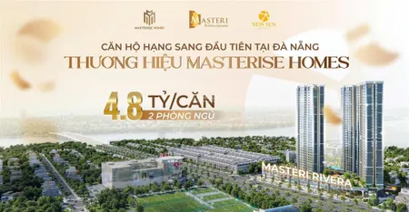 Căn view sông hàn masterise homes đà nẵng chỉ từ 4,5 tỷ/căn, full nội thất chiết khấu lên đến 18%
