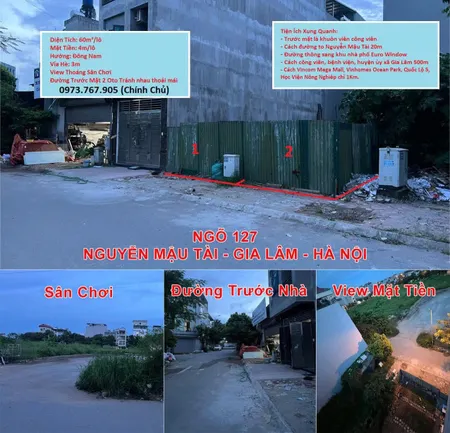 [CHÍNH CHỦ] BÁN ĐẤT TĐC 60m² - NGUYỄN MẬU TÀI - VIEW THOÁNG - HƯỚNG ĐÔNG NAM