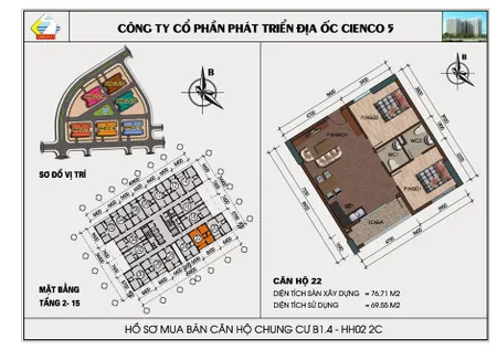 Chỉ hơn 2,7 tỷ sở hữu ngay căn 77m² ban công đông nam chung cư Thanh Hà