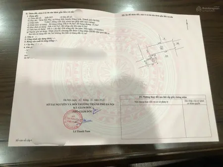 Bán mảnh đất còn sót tại hội phụ đông anh. nhỉnh 5 tỷ. vị trí trung tâm