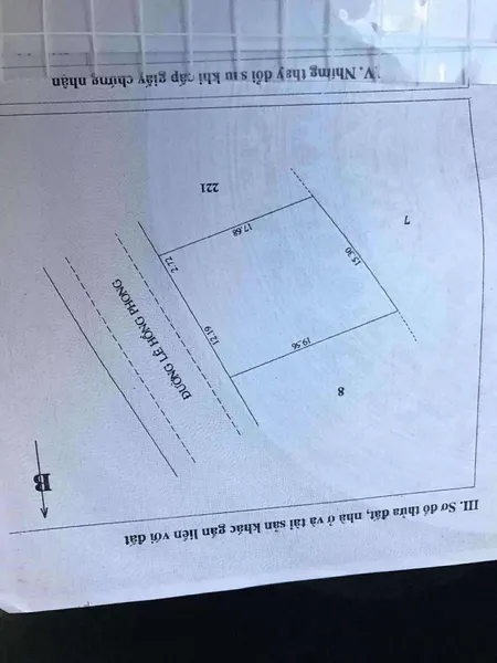Bán đất côn đảo,vị trí 1 kinh doanh khách sạn 15x18,274m2 thổ cư Lê Hồng Phong