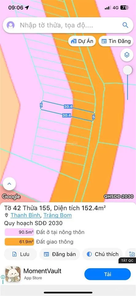 Rẽ mặt tiền nhựa xã thanh bình,5x30 sổ riêng thổ cư,khu dân cư đông