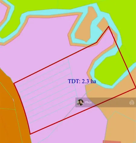 Mặt tiền tỉnh lộ 600a đã tách làm 9 sổ tổng 2.3ha