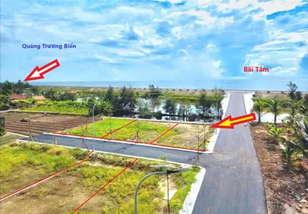 Đất như hình !!! mặt đường 21m view quảng trường biển bãi tắm 1,3 tỷ/lô