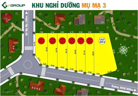 Khu nghỉ dưỡng hồ mụ mạ 3 giá từ 350 triệu / lô 150m2