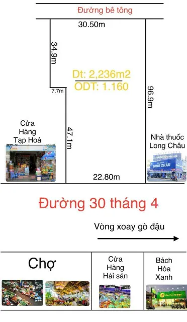 Bán đất 2 mặt tiền phường chánh nghĩa Thủ Dầu 1
