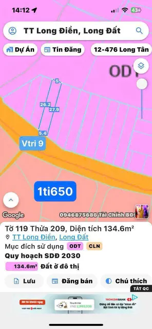 Mặt tiền đường nhựa . khu dân cư kinh doanh buôn bán OK .
