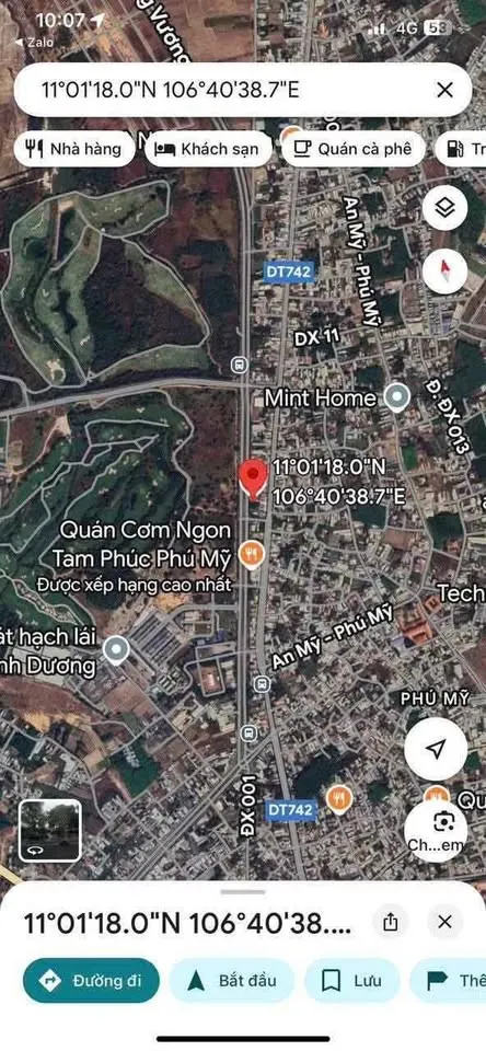 Bán đất MT HÙNG VƯƠNG  116,4m² ngang 7m giá 6.5 tỷ Phường Bình Dương  0815422197