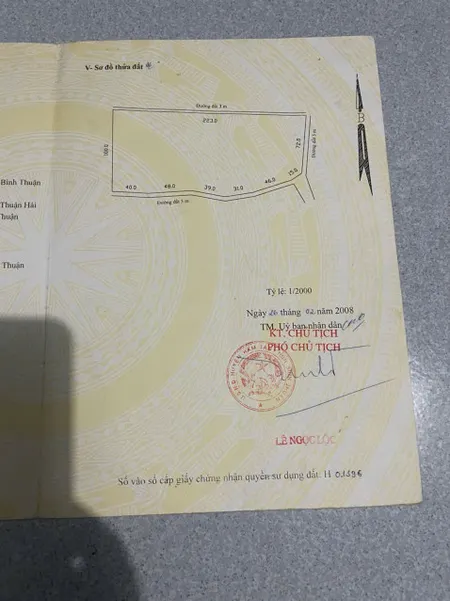 Đất 3 mặt tiền, kế bên khu công nghiệp sơn mỹ, có thể hạ cốt nền,