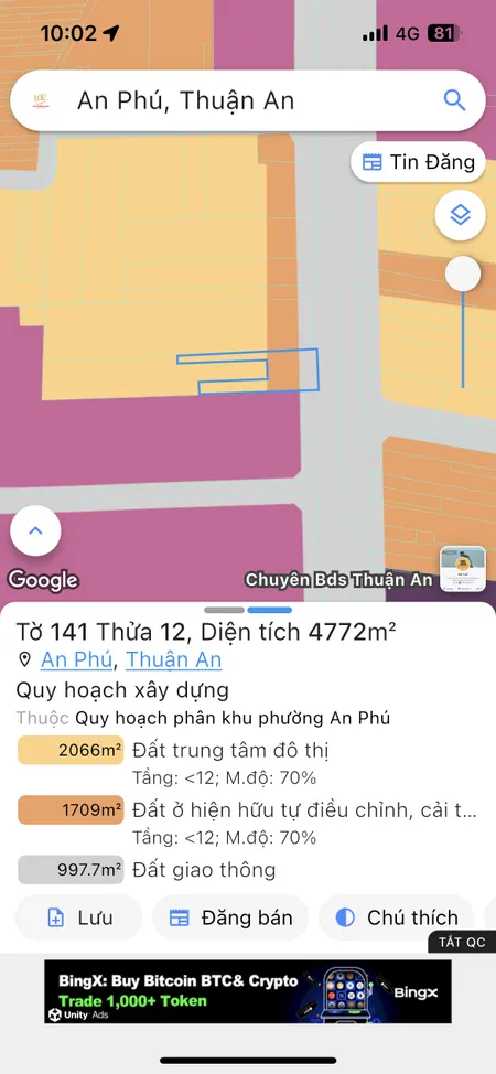 Bán đất 4772m² ngang 28m giá 238.6 tỷ Phường An Phú