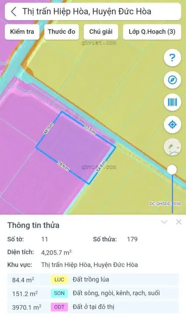 BÁN ĐẤT LÚA TT HIỆP HÒA