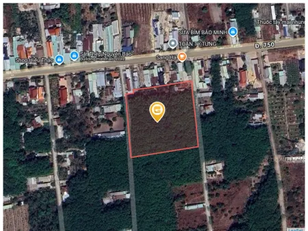 Bán đất 10419.5m² ngang 100m giá 12 tỷ Xã Trừ Văn Thố