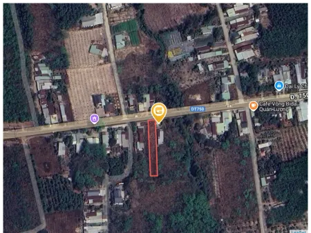 Bán đất 893.6m² ngang 10m giá 1.3 tỷ Xã Trừ Văn Thố