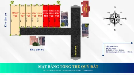 Đất nền thổ cư xã Thạch Cẩm, Thạch Thành, Thanh Hoá