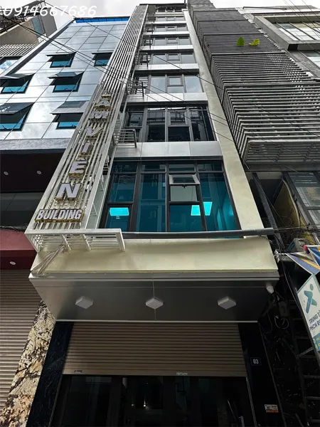Cho thuê làm văn phòng mặt phố Dương Khuê, nhà 9 tầng 70m2, thuê cả tòa 110tr