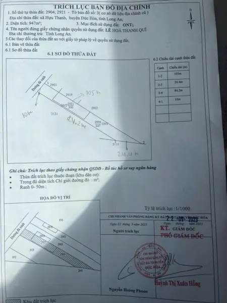 1000m2 mt năm chiến hựu thạnh