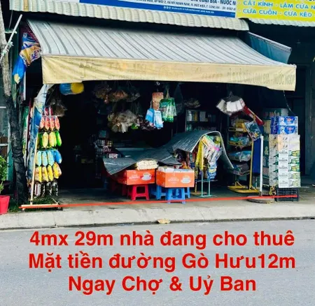 chính chủ bán gấp nhà ngay khu dân cư trần anh mặt tiền đường gò hưu, ấp mới 1