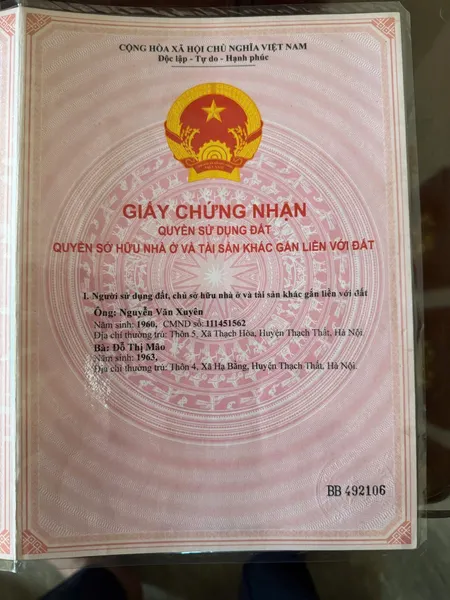 ĐẤT ĐẸP - GIÁ TỐT - Vị Trí Đắc Địa Tại  Thôn 6, Xã Hạ Bằng, Huyện Thạch Thất, Hà Nội