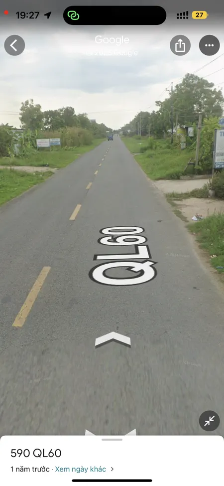 Bán đất QL60 vừa qua cầu số 1:  150.1m² ngang 5m giá 1.6 tỷ Xã An Ninh