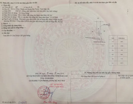 Bán đất 108.5m² ngang 5m giá 720 triệu Phường Buôn Ma Thuột