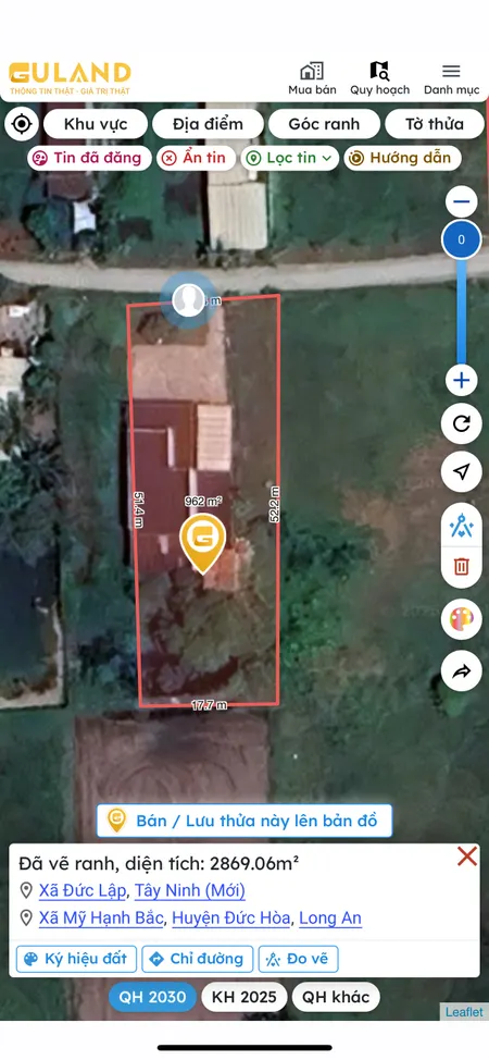 Bán nhà 700m2 ngang 14.5m dài50m giá 5.8 tỷ Xã Đức Lập