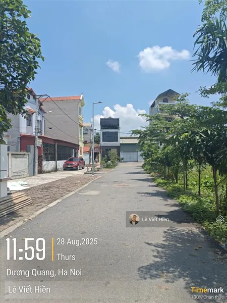 Bán đất dương quang, gia lâm 50m2 mt 8.56m. ngõ thông, đường ô tô 7 chỗ, 1 ngoặt ra trục chính