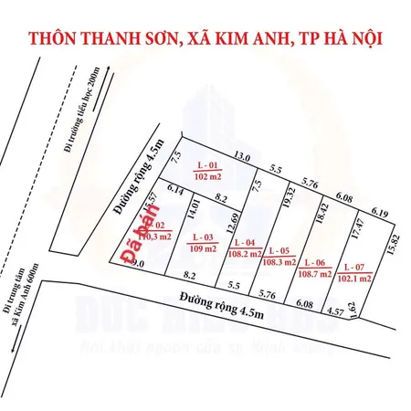 Bán đất 108m² ngang 5.5m giá 2.05 tỷ Xã Kim Anh