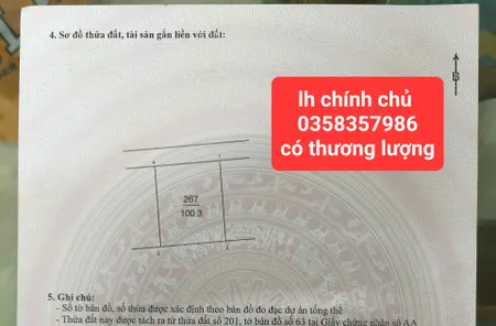 Bán đất 100m² ngang 9.05m giá 1.9 tỷ Xã Kim Anh