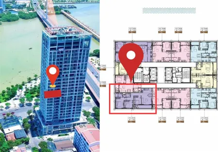 Bán gấp căn hộ 3pn, 2wc, 83,2m2 tại sun cosmo, hướng đông mát mẻ, căn góc 2 view, cả sông và biển!