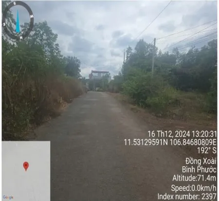 Bán đất 154.8m² ngang 5m giá 1.25 tỷ Phường Đồng Xoài
