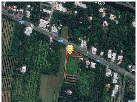 Bán đất 1113.5m² mật tiền đường hương lộ 31, ấp 5 Xã Mỹ Cẩm, huyện Càng Long, tỉnh Trà Vinh cũ