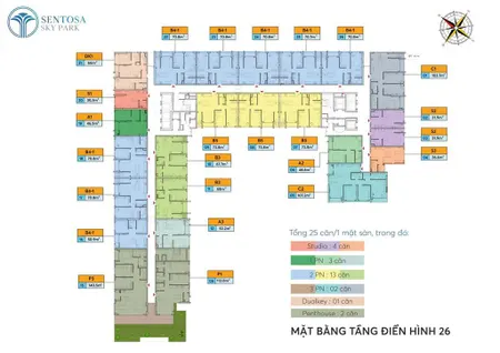 Căn hộ sentosa sky park 70,8m2, giá 2tỷ800tr(chiết khấu tặng kèm quà tặng 240tr)