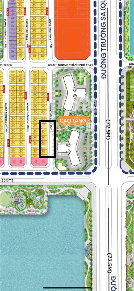 Cc bán căn tn109 xẻ khe dt 85m2 khu tinh hoa view hồ, vườn hoa hướng đb giá 31,5 tỷ 0968 870 ***