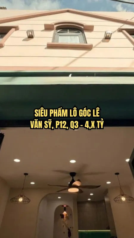 🌟 SIÊU PHẨM LÔ GÓC LÊ VĂN SỸ, P12, Q3 – 4,X TỶ, FULL NỘI THẤT