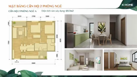 Sở hữu căn hộ K-Home 2 phòng ngủ giá 1,55 tỷ, tiện ích chuẩn Singapore