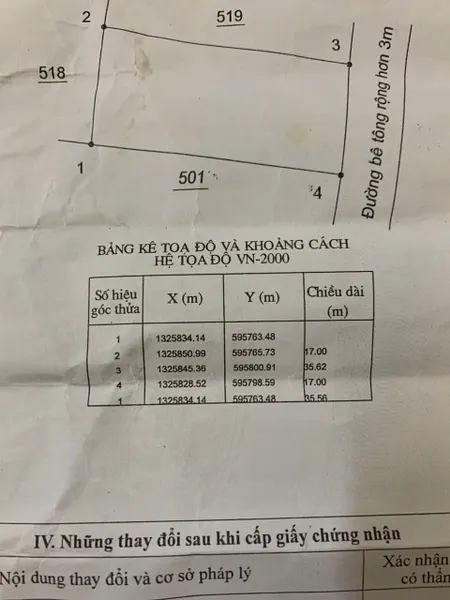 CAM AN NAM--  604m²-- 17 X 35 – GIÁ CHỈ 3 TỶ 230 TRIỆU