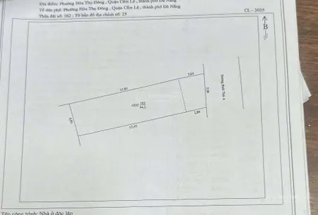 Bán nhà cấp 4 bình thái 4, cẩm lệ đường nhựa 2 ô tô tránh nhau, thông tứ hướng dt 95m