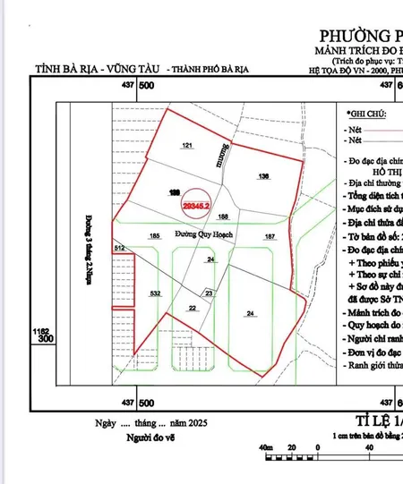 Cần bán lô đất 2.94 hecta đường 3 tháng 2, phường phước hưng, tp. bà rịa