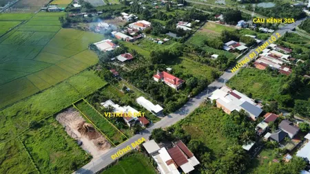 Bán lô đất mặt tiền đường ba sa, huyện củ chi, gần cao tốc mộc bài