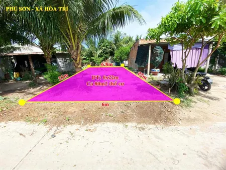 Đất dân liên gia tách bán 6x22m tại xã hoà trí chỉ hơn 300tr còn tl chính chủ